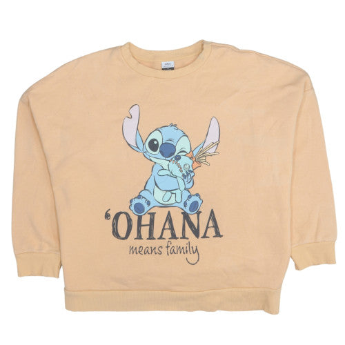 Disney Classics at George Womens Beige Stitch Ohana Sweatshirt L 16-18