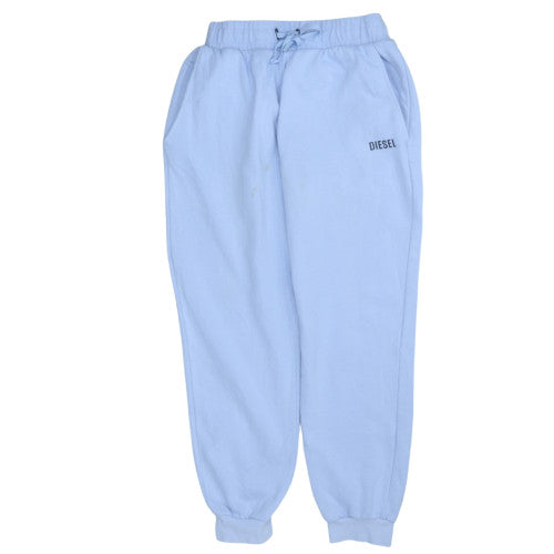 Diesel Women’s Blue Jogger Fleece Sweatpants Size M Elastic Waist