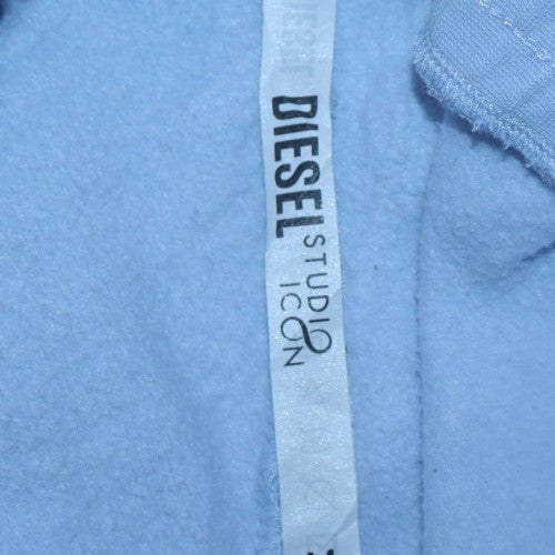 Diesel Women’s Blue Jogger Fleece Sweatpants Size M Elastic Waist