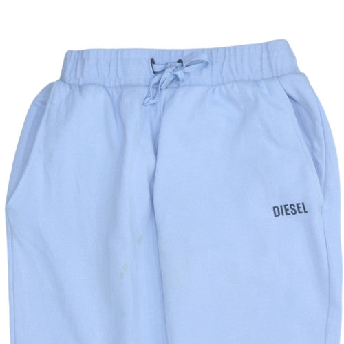Diesel Women’s Blue Jogger Fleece Sweatpants Size M Elastic Waist