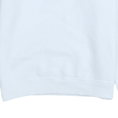 Calvin Klein Jeans Men's White Logo Pullover Sweatshirt Size S