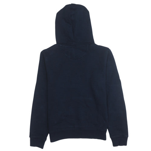 GANT Men's Blue Pullover Hoodie S Embroidered Logo Classic Style