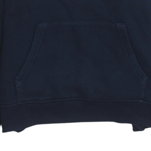 GANT Men's Blue Pullover Hoodie S Embroidered Logo Classic Style