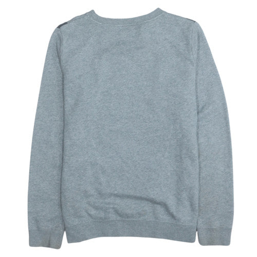 Nike Teens Grey Pullover Sweatshirt L Logo Sportswear