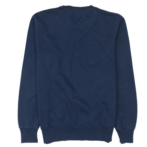 Ellesse Men's Blue Camo Logo Crew Neck Sweatshirt M