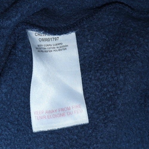 Ellesse Men's Blue Camo Logo Crew Neck Sweatshirt M