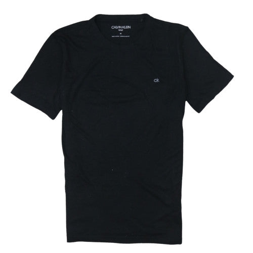 Calvin Klein Golf Men's Black Cotton Crew Neck Short Sleeve T-Shirt M