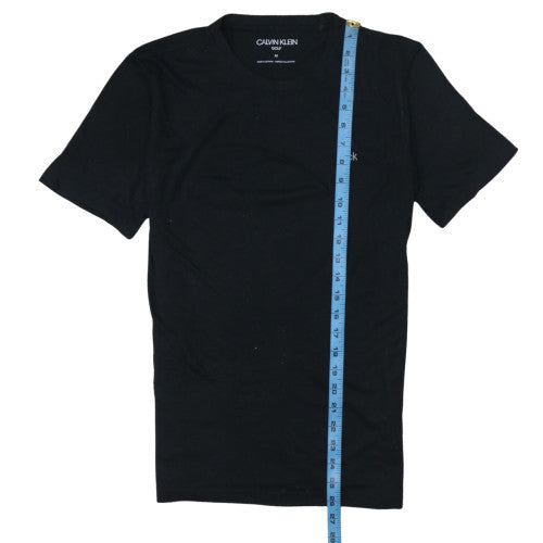 Calvin Klein Golf Men's Black Cotton Crew Neck Short Sleeve T-Shirt M