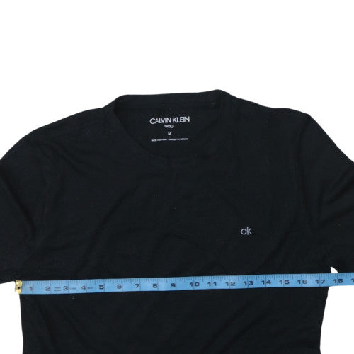 Calvin Klein Golf Men's Black Cotton Crew Neck Short Sleeve T-Shirt M