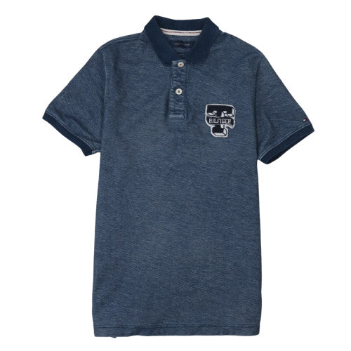 Tommy Hilfiger Men's Blue Slim Fit Polo Shirt Size S