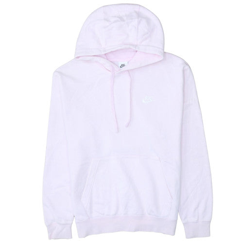 Nike Womens Pink Pullover Hoodie Medium Cotton Blend Casual