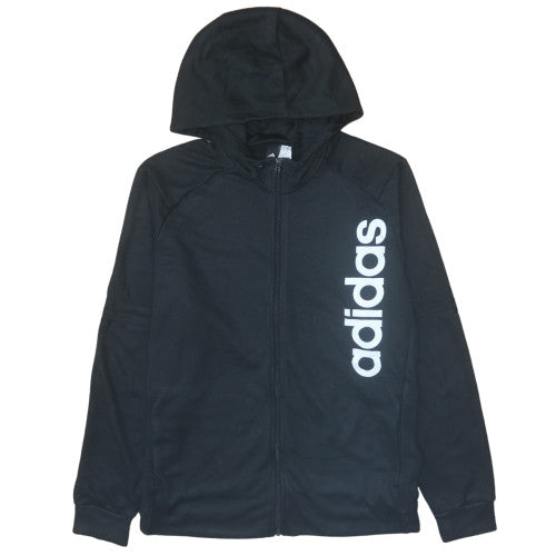 Adidas Mens Black XL Full Zip Hoodie Sweatshirt