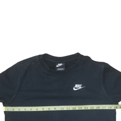 Nike Girls Black XL Fleece Crew Neck Pullover Sweatshirt