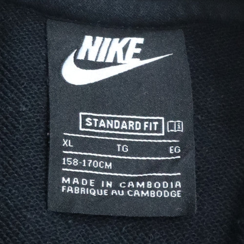 Nike Girls Black XL Fleece Crew Neck Pullover Sweatshirt