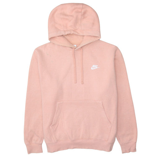 Nike Women Pink Pullover Hoodie Size M Hooded Sweatshirt