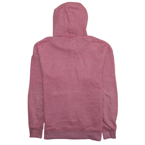 Nike Womens Red Pullover Hoodie M - Cotton Blend Logo Sweatshirt