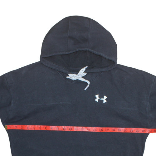 Under Armour Womens Black Medium Pullover Hoodie with Logo