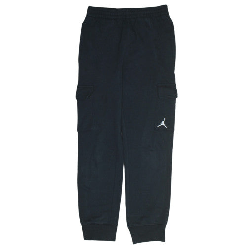 Jordan Boys Black Jogger Trousers 10-12 Years Elastic Waist Fleece