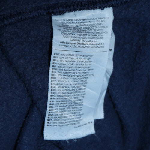 Nike Mens Blue Crew Neck Sweatshirt M Classic Fleece Pullover