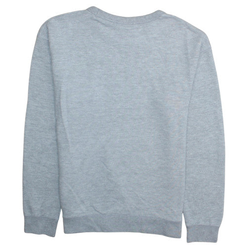 Outfitters Women Grey Crew Neck Pullover Sweatshirt M Relaxed Fit