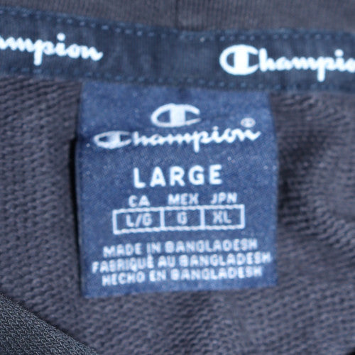 Champion Women Black Tie Dye Pullover Hoodie Large Cotton Blend