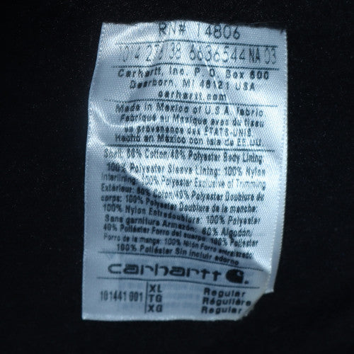Carhartt Men's Black XL Workwear Canvas Jacket