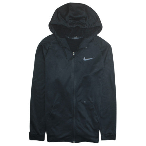 Nike Men's Black L Dri-Fit Full Zip Hoodie Lightweight Sportswear