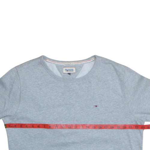 Tommy Hilfiger Denim Men's Grey XL Pullover Sweatshirt Crew Neck