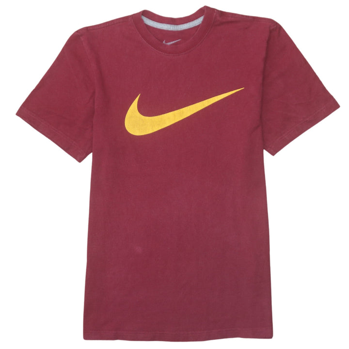 Nike Men's Red Small Regular Fit Graphic Cotton T-Shirt