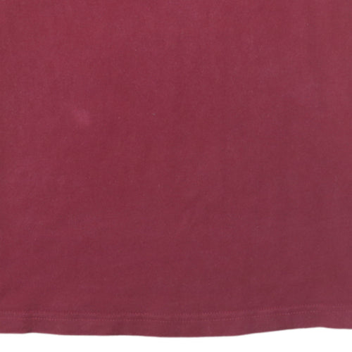 Nike Men's Red Small Regular Fit Graphic Cotton T-Shirt