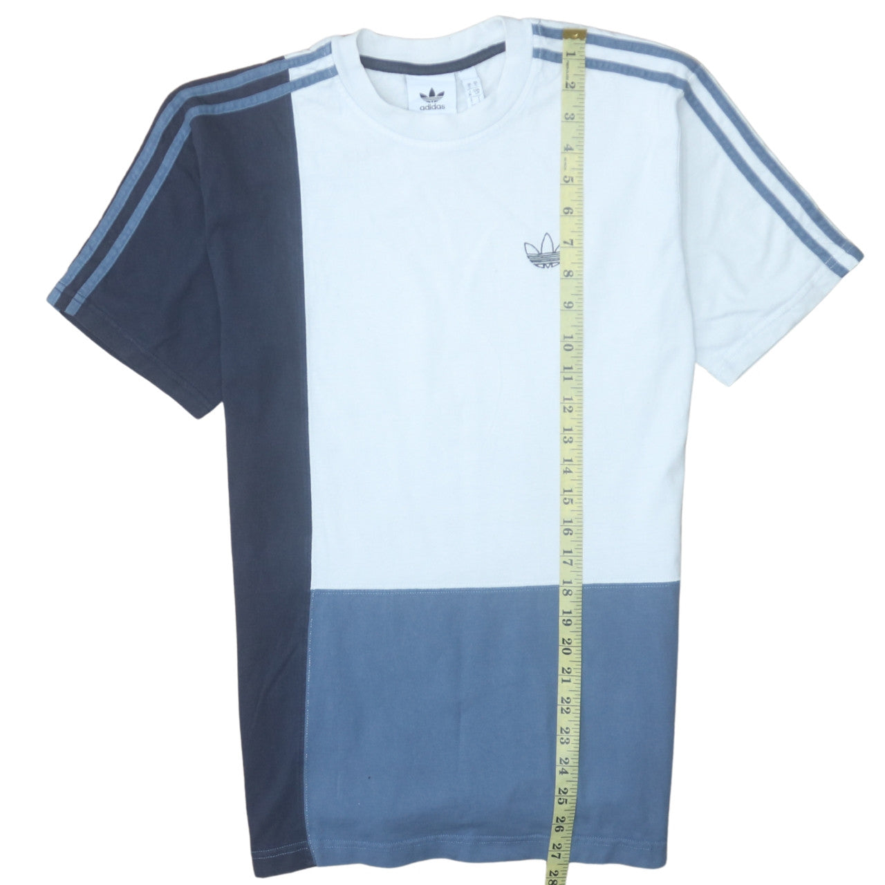 Adidas Men's Multicoloured Colourblock Crew Neck Cotton T-Shirt S