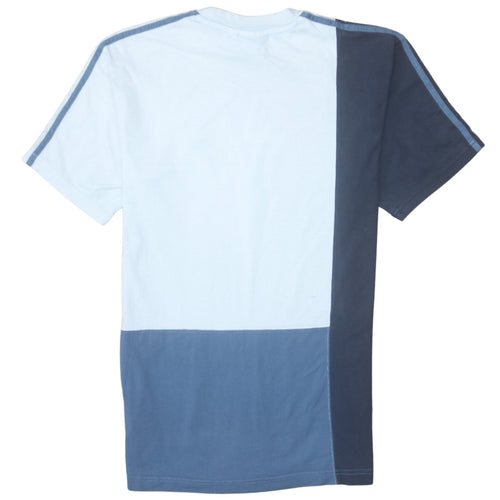 Adidas Men's Multicoloured Colourblock Crew Neck Cotton T-Shirt S