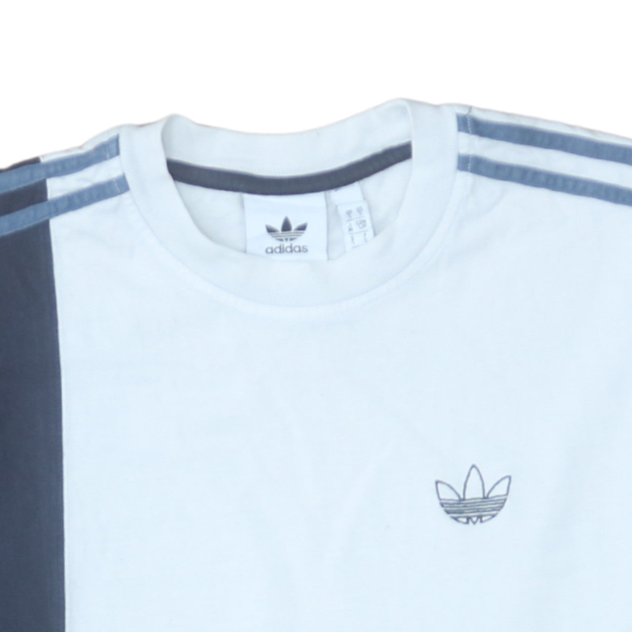 Adidas Men's Multicoloured Colourblock Crew Neck Cotton T-Shirt S