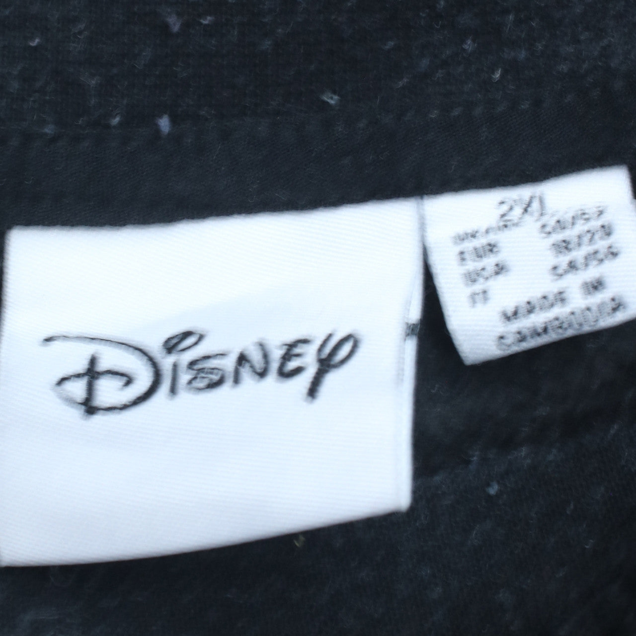 Disney Women's Black Tinker Bell Sweatshirt XL Graphic Pullover