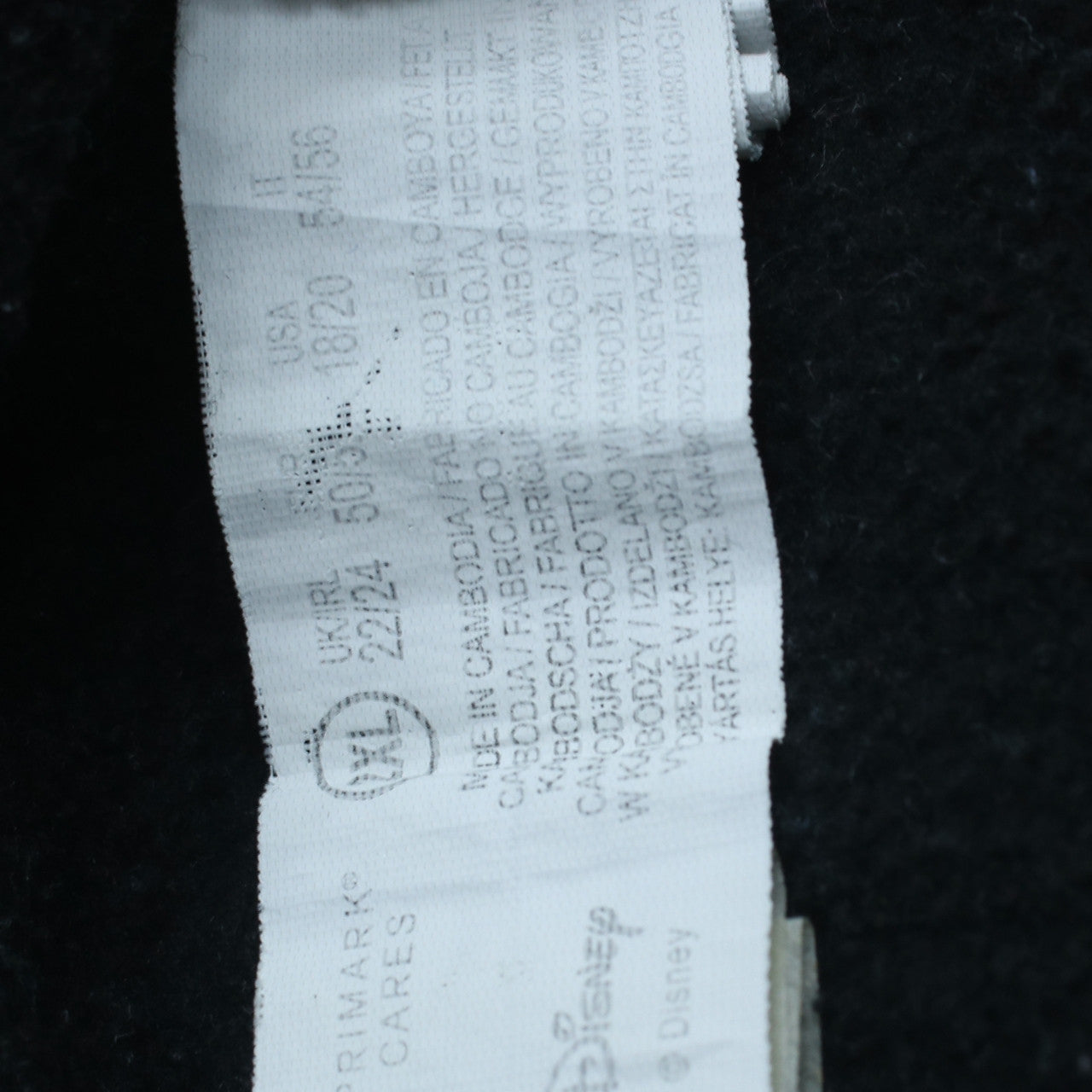 Disney Women's Black Tinker Bell Sweatshirt XL Graphic Pullover