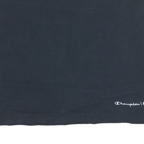Champion MLB Black T-Shirt Men Medium Cotton Short Sleeve Sports