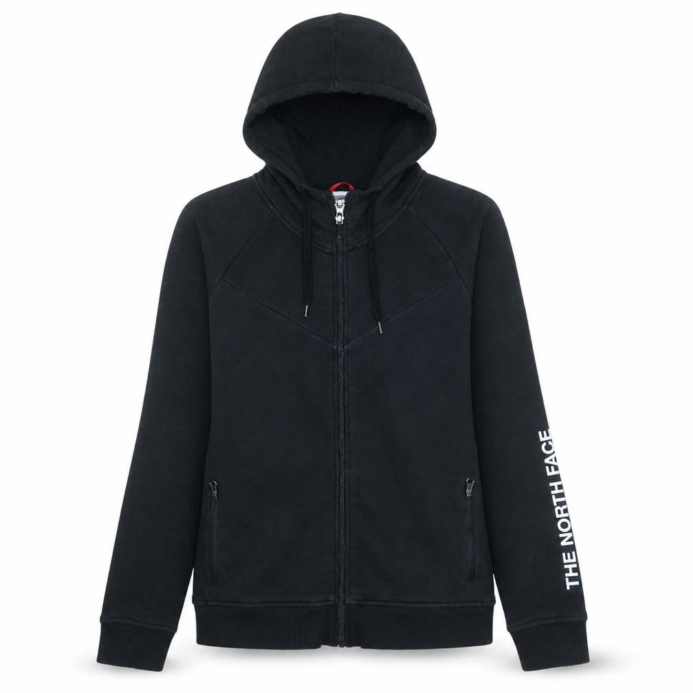 The North Face Women's Black Full Zip Hoodie Size S Cotton Blend