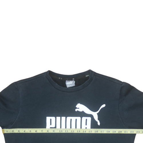 Puma Men's Black Crew Neck Pullover Sweatshirt M