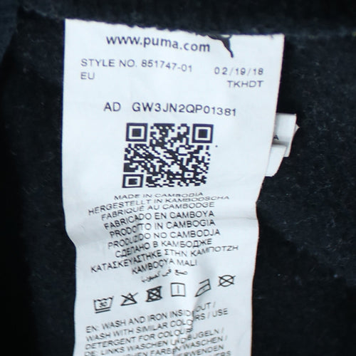 Puma Men's Black Crew Neck Pullover Sweatshirt M