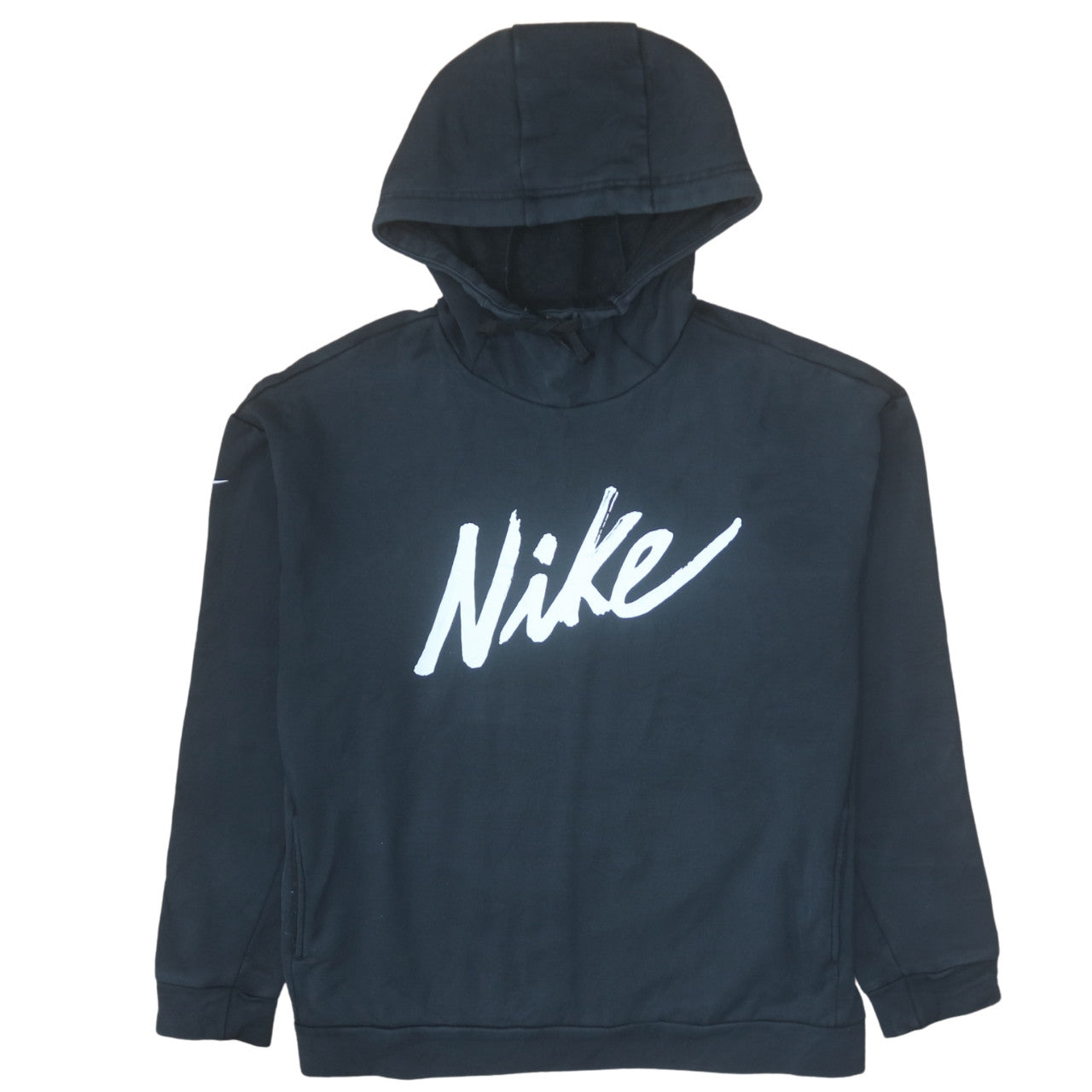 Nike Women's Black Pullover Hoodie M Graphic Logo Athletic