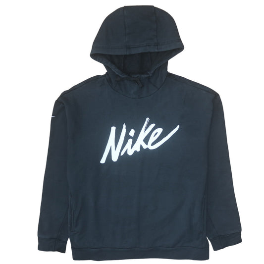 Nike Women's Black Pullover Hoodie M Graphic Logo Athletic