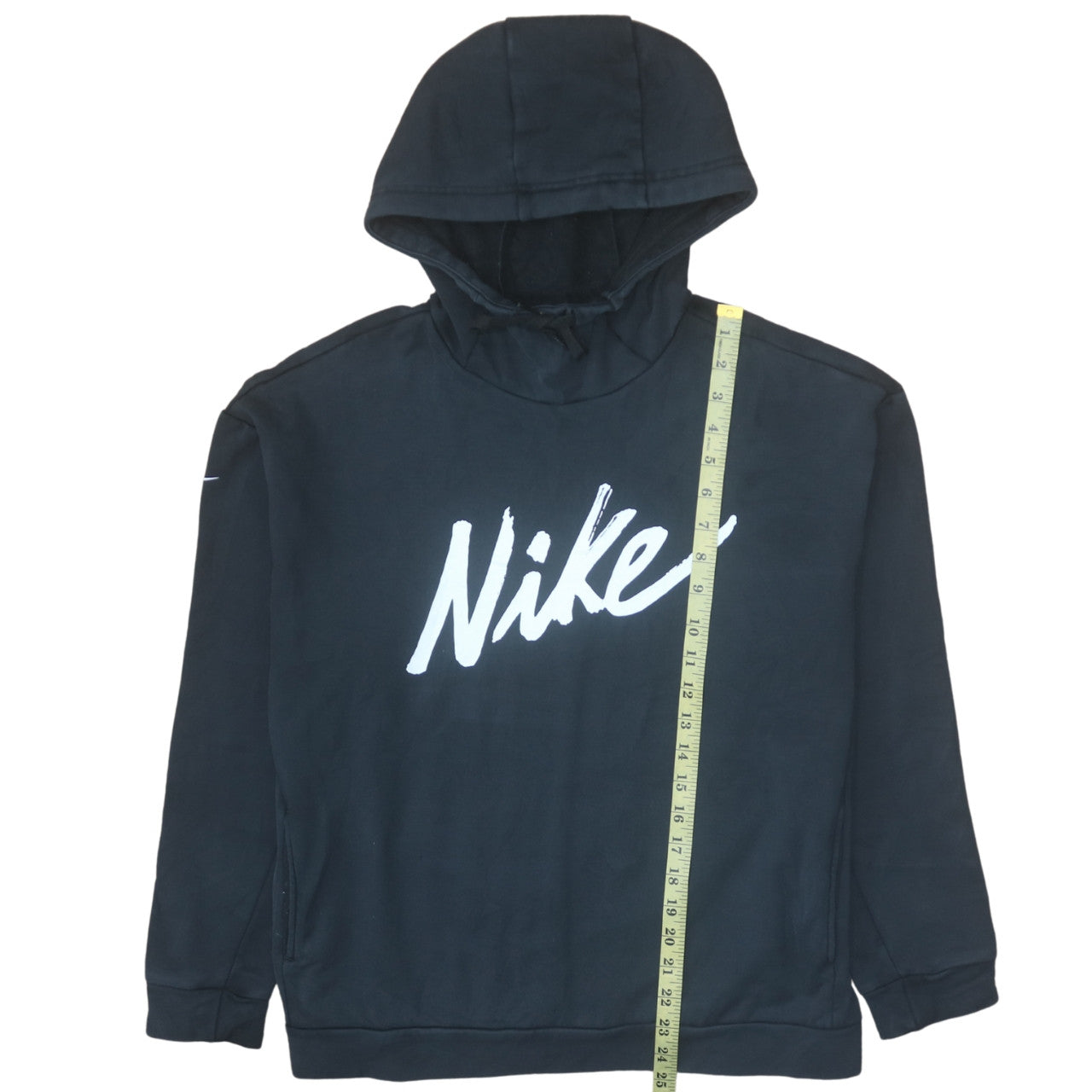 Nike Women's Black Pullover Hoodie M Graphic Logo Athletic