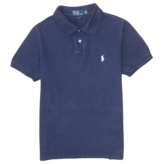 Ralph Lauren Men's Blue Slim Fit Cotton Polo Shirt Size S