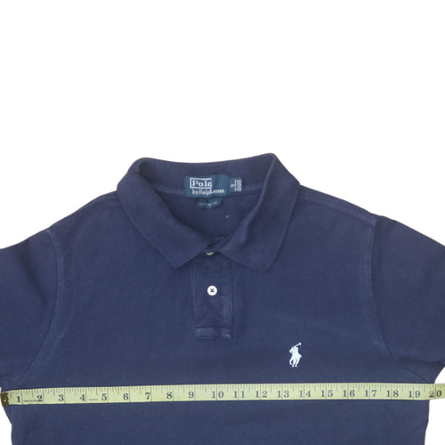 Ralph Lauren Men's Blue Slim Fit Cotton Polo Shirt Size S