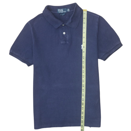 Ralph Lauren Men's Blue Slim Fit Cotton Polo Shirt Size S