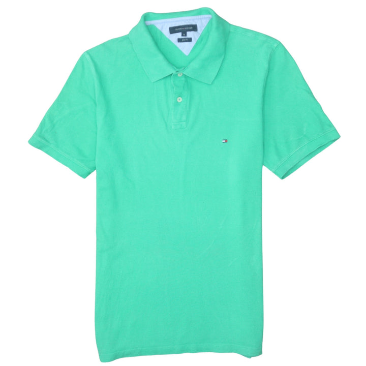 Tommy Hilfiger Men's Green Slim Fit Cotton Polo Shirt XL