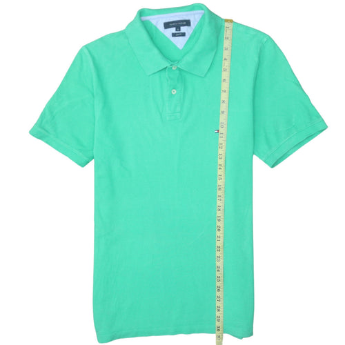 Tommy Hilfiger Men's Green Slim Fit Cotton Polo Shirt XL