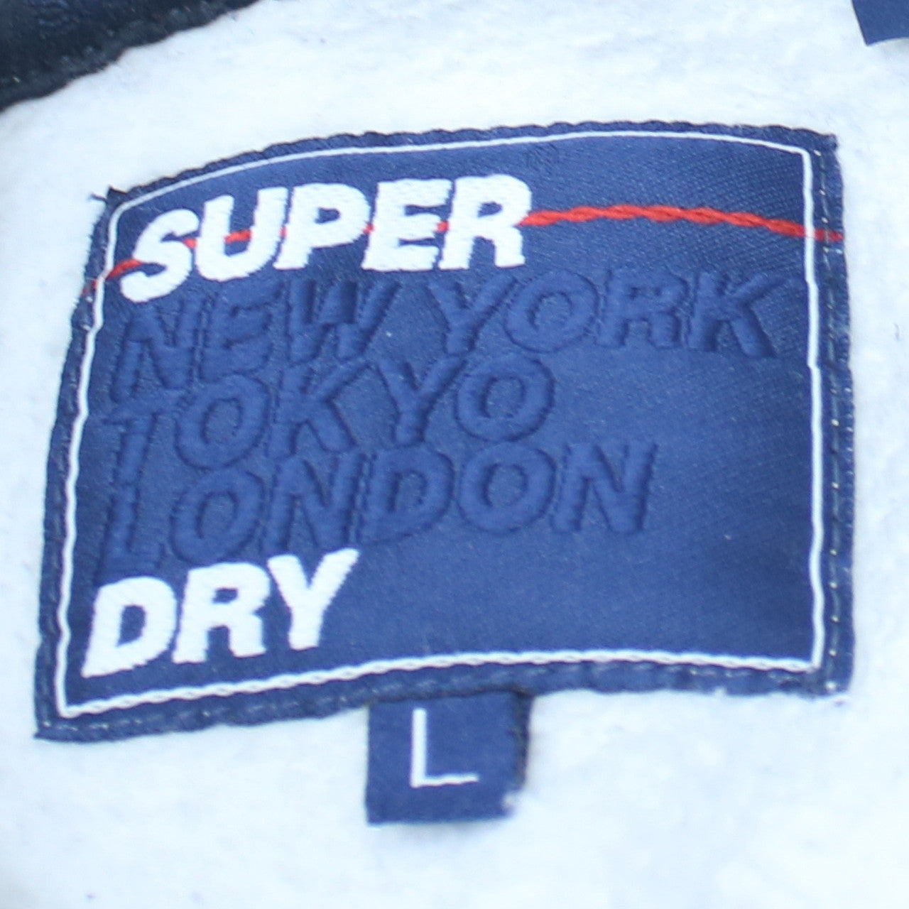 Superdry Men’s Grey Athletics Pullover Hoodie Size L Fleece Sweatshirt