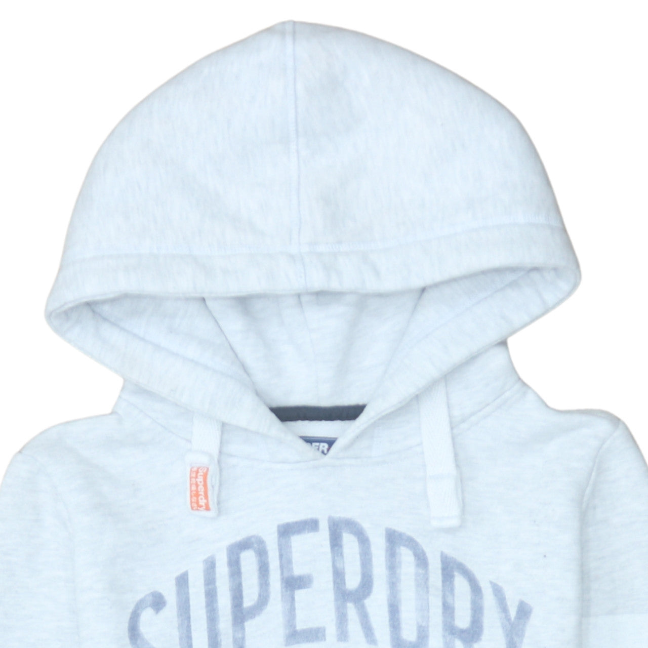 Superdry Men’s Grey Athletics Pullover Hoodie Size L Fleece Sweatshirt