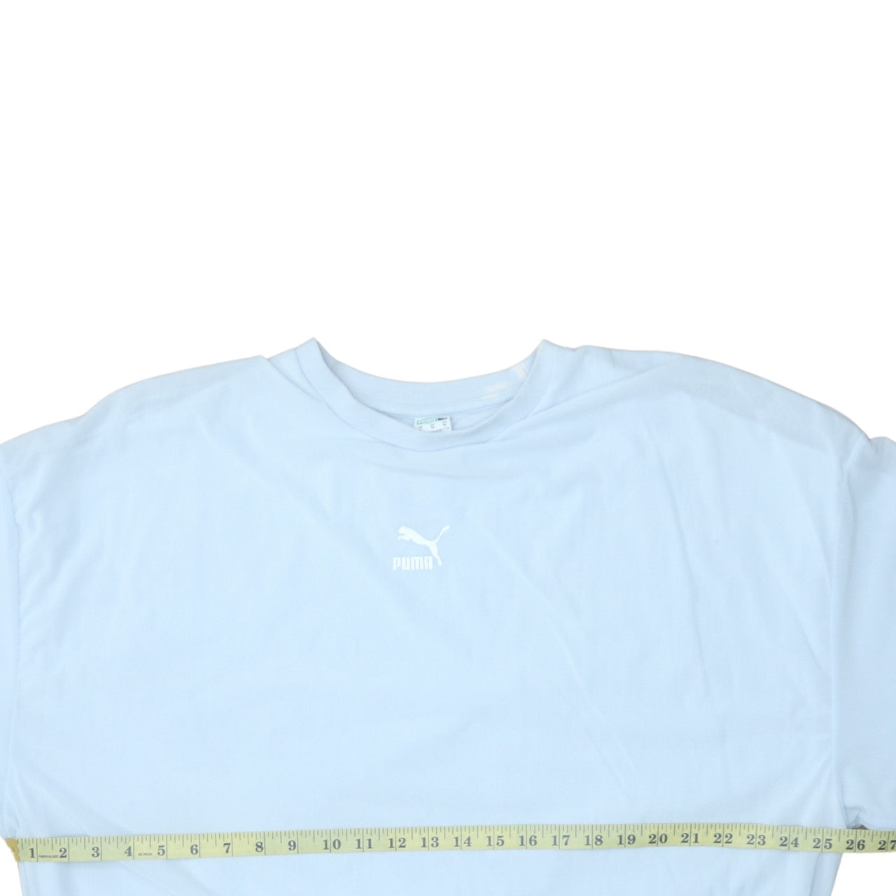 Puma Women Light Blue Crew Neck Pullover Sweatshirt XL